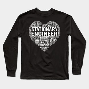 Stationary Engineer Heart Long Sleeve T-Shirt